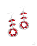 Polished Pattern Red ✧ Earrings