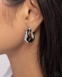 Twisted Talent Silver ✧ Hoop Earrings