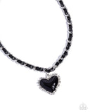 Austere Attraction Black ✧ Heart Necklace