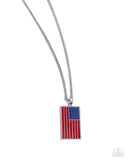 Patriotic Pendant Red ✧ Necklace