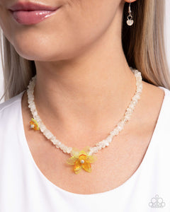 Necklace Short,Yellow,Malibu Master Yellow ✧ Necklace