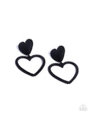 Casual Chemistry Black ✧ Heart Post Earrings