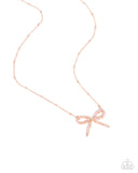 Bridesmaid Bow Rose Gold ✧ Necklace