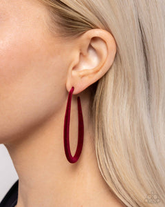 Earrings Hoop,Holiday,Red,The Right Angle Red ✧ Hoop Earrings