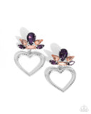 Pushing Perfection Purple ✧ Heart Post Earrings