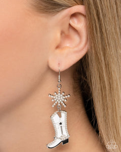 Earrings Fish Hook,Favorite,White,Compelling Cowboy White ✧ Earrings