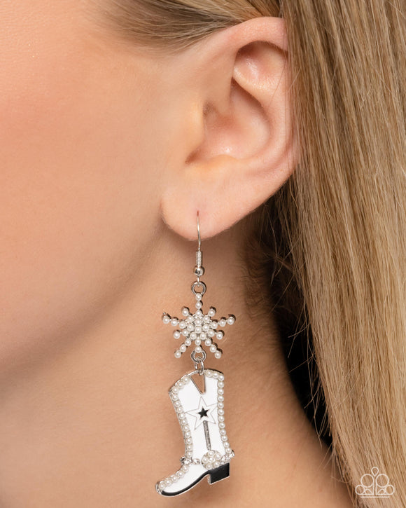 Compelling Cowboy White ✧ Earrings