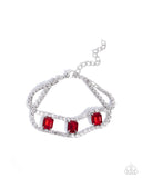 Embedded Elegance Red ✧ Bracelet