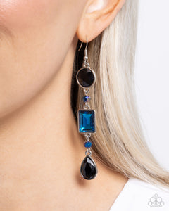 Blue,Earrings Fish Hook,Complete Charisma Black ✧ Earrings