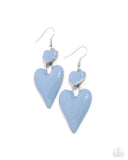 Colorful Chemistry Blue ✧ Heart Earrings