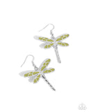 Dragonfly Descent Green ✧ Earrings