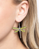 Dragonfly Descent Green ✧ Earrings