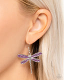 Dragonfly Descent Purple ✧ Earrings