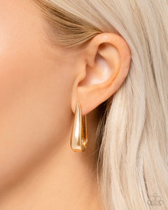 Earrings Hinge Hoop,Gold,Malibu On My Mind Gold ✧ Hinged Hoop Earrings