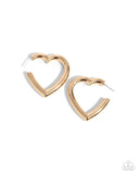 Local Attraction Gold ✧ Heart Hoop Earrings