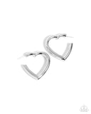 Local Attraction Silver ✧ Heart Hoop Earrings