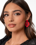 Showstopping Silhouette Red ✧ Post Earrings