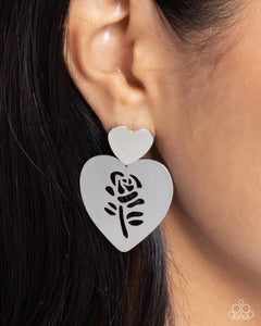 Earrings Post,Hearts,Silver,Valentine's Day,Showstopping Silhouette Silver ✧ Heart Post Earrings