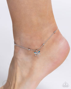 Anklet,Blue,Dragonfly,Dainty Dragonfly Blue ✧ Anklet