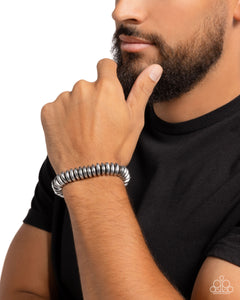 Bracelet Stretchy,Men's Bracelet,Silver,Dynamic Discs Silver ✧ Stretch Bracelet