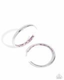 Proper Pizzazz Pink ✧ Iridescent Hoop Earrings