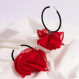 Passionate Promenade Red ✧  Hoop Earrings