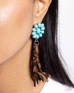 Animal Print,Blue,Earrings Post,Turquoise,Hometown Hero Blue ✧ Post Earrings