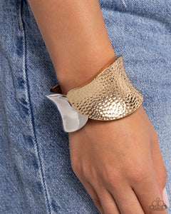 Bracelet Cuff,Gold,Silver,Burnished Balance Multi ✧ Cuff Bracelet