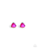 Sweetheart Stunner Pink ✧ Heart UV Shimmer Post Earrings