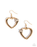 Crisscross Courtship Gold ✧ Heart Earrings