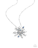 Star of Bethlehem Blue ✧ Snowflake Necklace