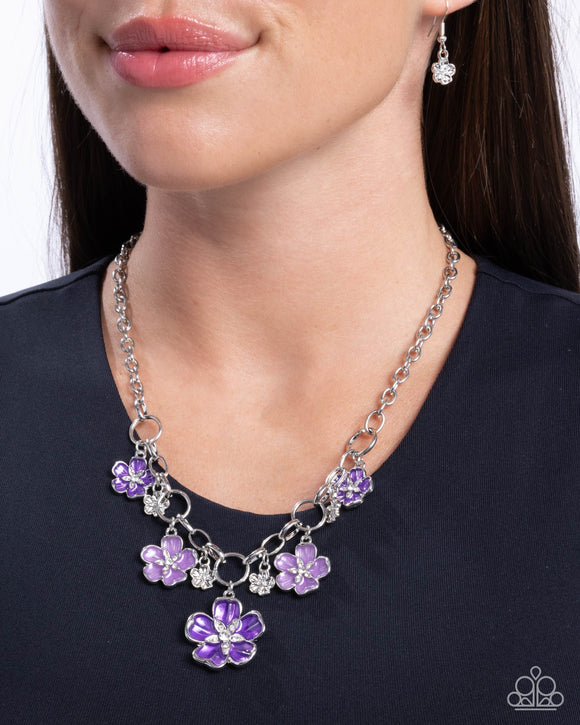 Secretive Sprig Purple ✧ Necklace