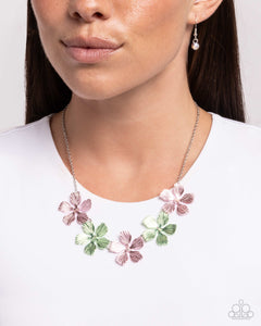 Green,Light Pink,Necklace Short,New,Pink,Featured Finesse Pink ✧ Necklace