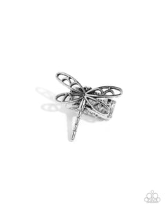 Dragonfly,New,Ring Skinny Back,Silver,Dragonfly Depth Silver ✧ Ring