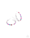 Carnival Chic Pink ✧ Hoop Earrings