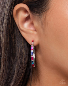 Earrings Hoop,Favorite,Multi-Colored,Pink,Carnival Chic Pink ✧ Hoop Earrings