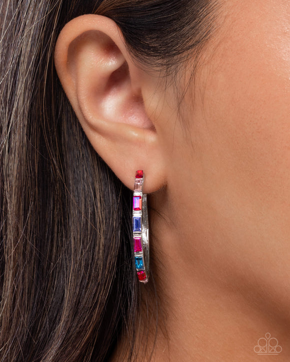 Carnival Chic Pink ✧ Hoop Earrings