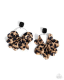 Charming Cheetah Black ✧ Post Earrings