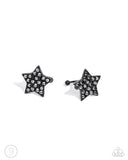 Stellar Skill Black ✧ Star Cuff Earrings