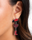 Swing Dance Delight Multi ✧ Cowboy Heart Post Earrings