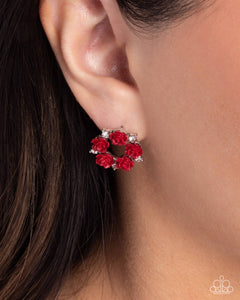 Earrings Post,Holiday,Mother,Red,Grace Personified Red ✧ Post Earrings