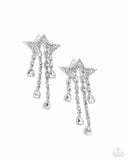 Stellar Scale White ✧ Star Post Earrings