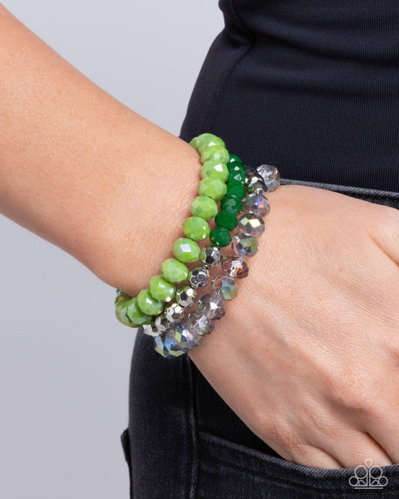 Memorable Makeover Green ✧ UV Coil Bracelet