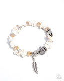 Earthy Earning White ✧ Stretch Bracelet