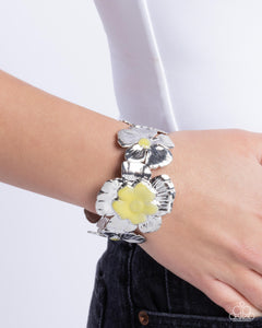 Bracelet Cuff,Yellow,Floral Foundation Yellow ✧ Cuff Bracelet