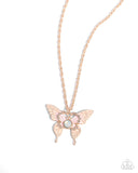 Showstopping Shuttle Rose Gold ✧ Butterfly Necklace