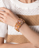 Seasoned Stack Orange ✧ Coil Bracelet