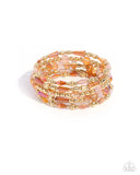 Seasoned Stack Orange ✧ Coil Bracelet