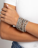 Spirited Stack Silver ✧ Stretch Bracelet