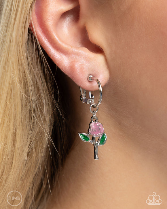 Rose Routine Pink ✧ Clip-On Earrings